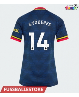Günstige Arsenal Viktor Gyokeres #14 Auswärtstrikot Damen 2026-27 Kurzarm
